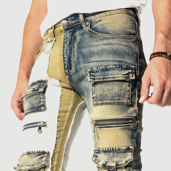 GALA DISORDER DENIM (WHEAT/INDIGO TINT) SIZE 44 - Picture 1 of 4